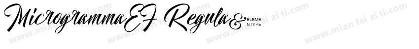 MicrogrammaEF Regula字体转换